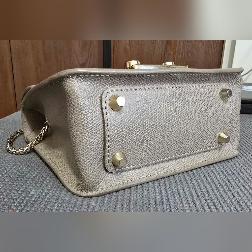 Furla Metropolis Gray Crossbody Bag with Chain - Picture 5 of 15